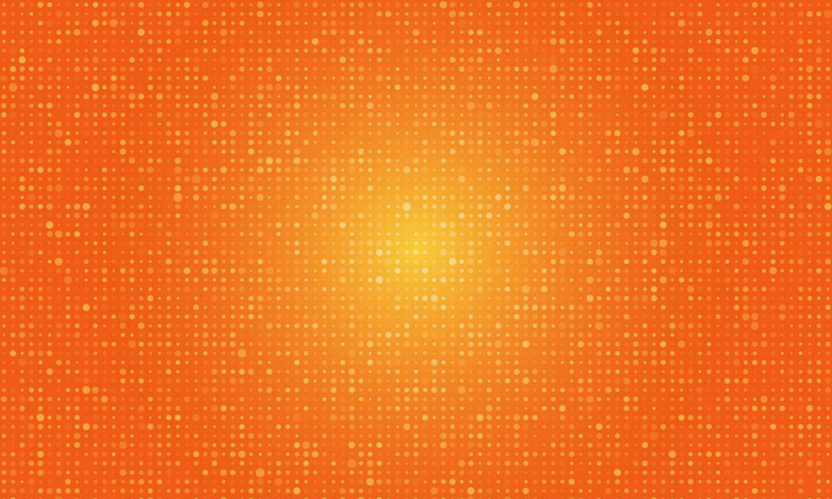 Hintergrund Halbton Kreis Vektor Orange Punkte.