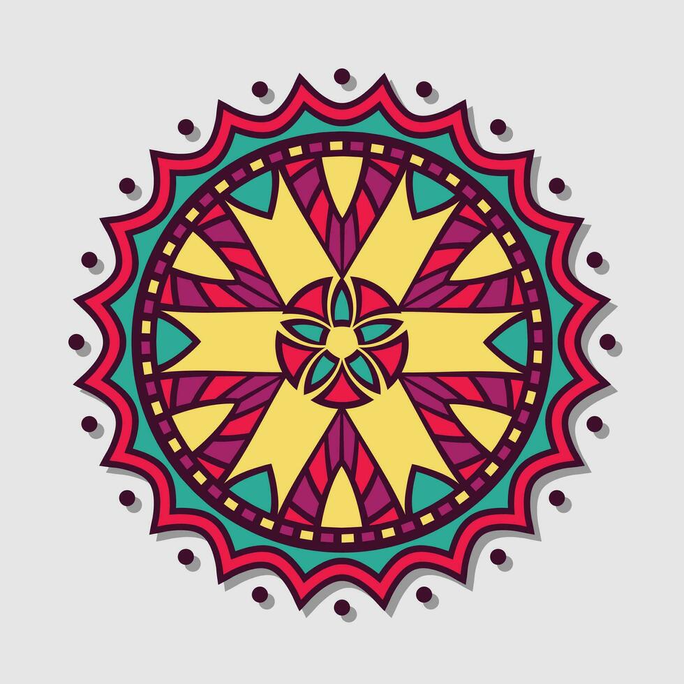 Vektor hell Mandala