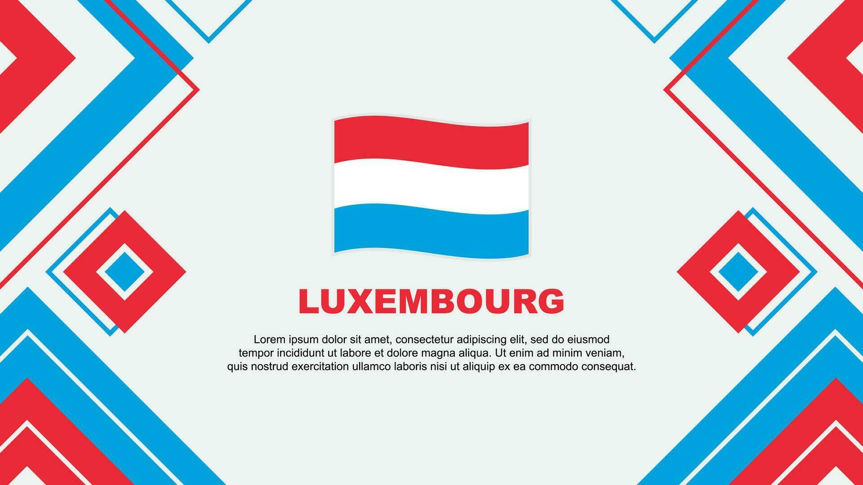 luxemburg flagga abstrakt bakgrund design mall. luxemburg oberoende dag baner tapet vektor illustration. luxemburg bakgrund