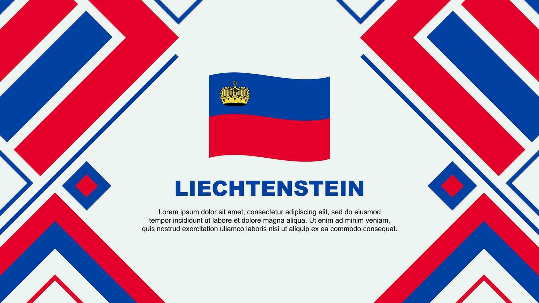 liechtenstein flagga abstrakt bakgrund design mall. liechtenstein oberoende dag baner tapet vektor illustration. liechtenstein flagga