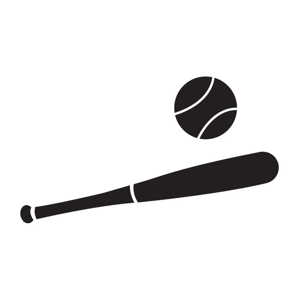 baseboll ikon logotyp vektor design mall