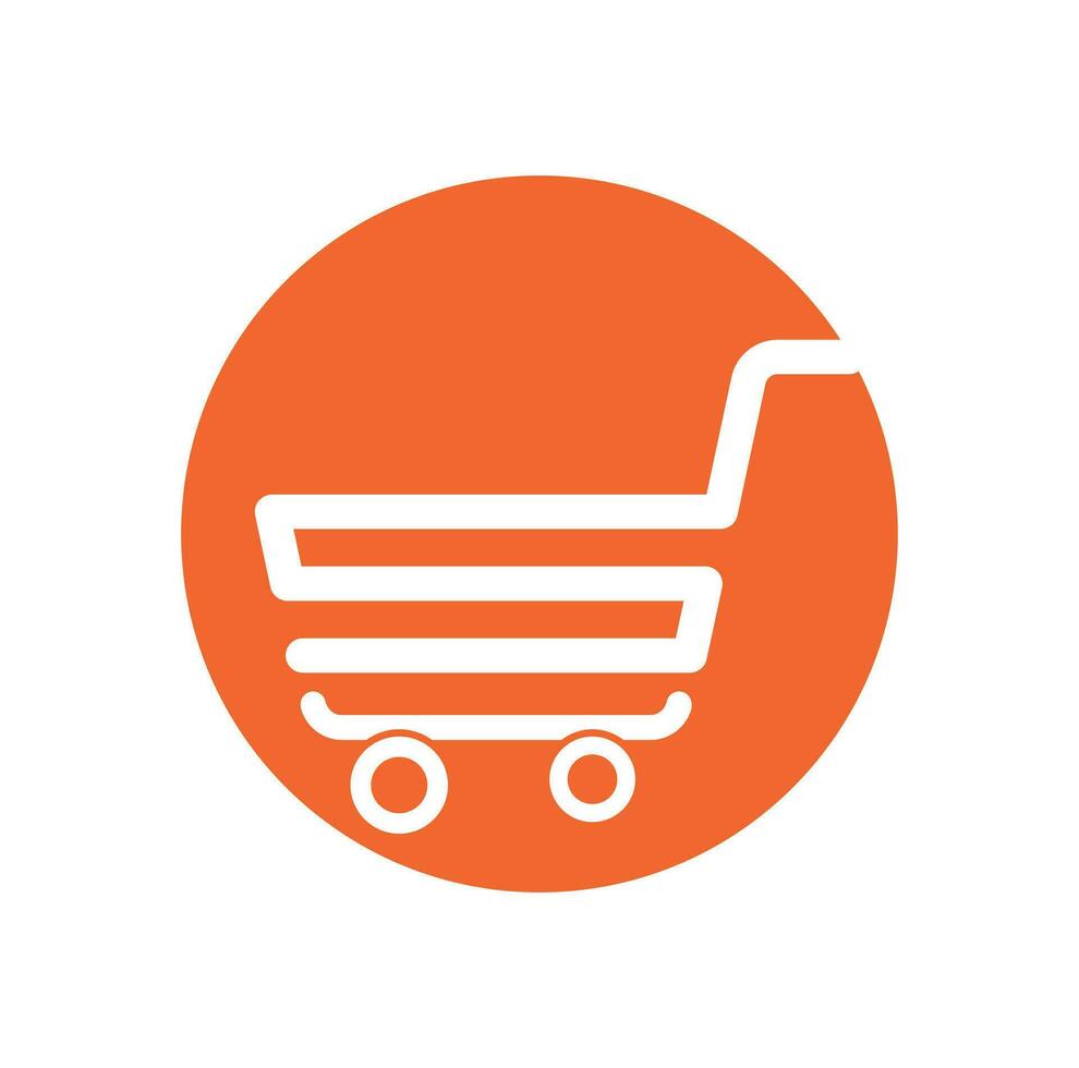Einkaufen Diagramm und Verkauf online Einkaufen Logo. vektor