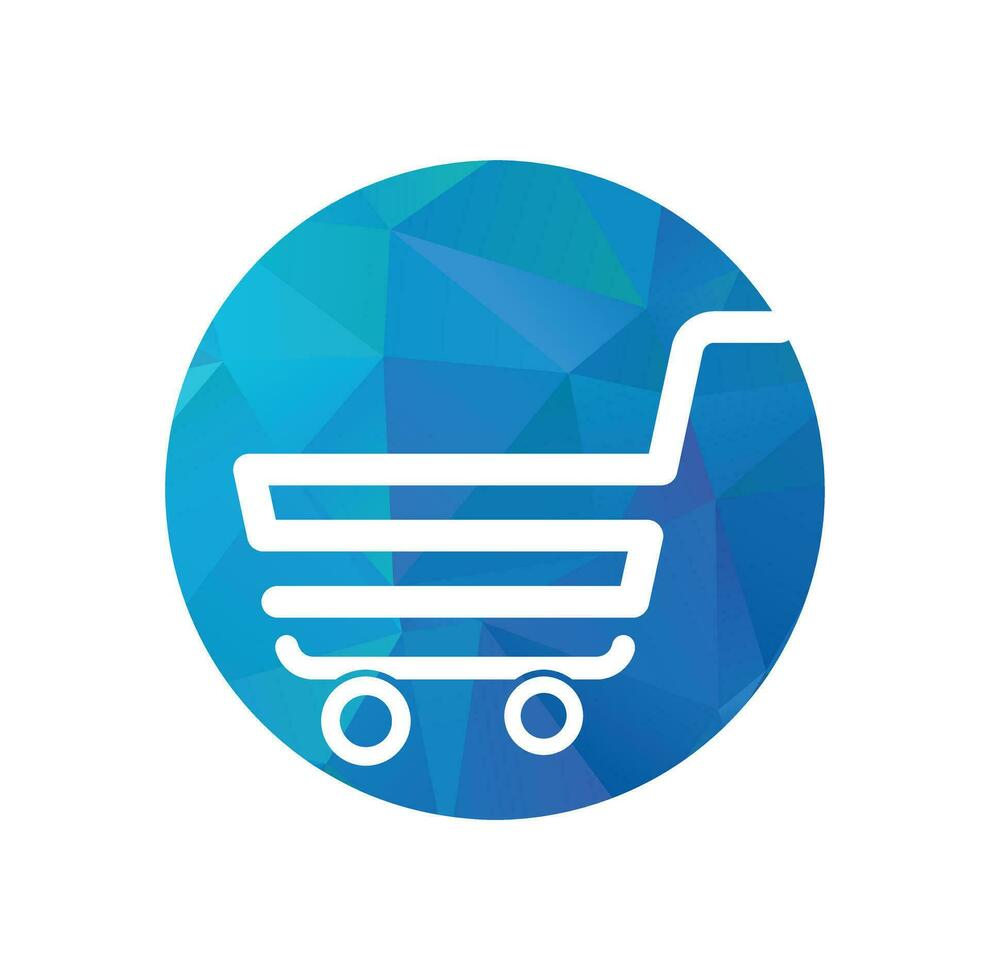 Einkaufen Diagramm und Verkauf online Einkaufen Logo. vektor