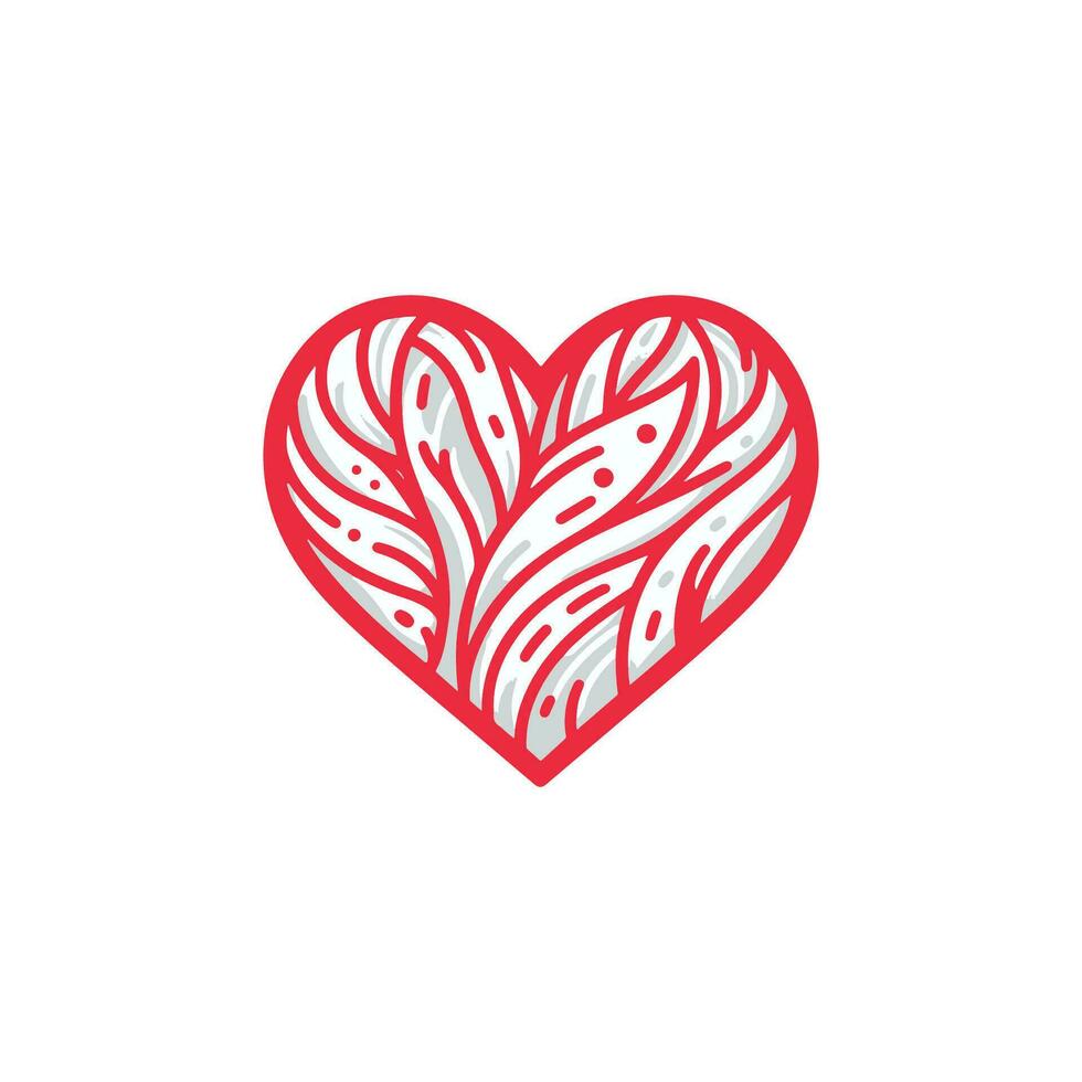 Liebe Herz Symbol Symbole . Liebe Illustration Vektor Herzen