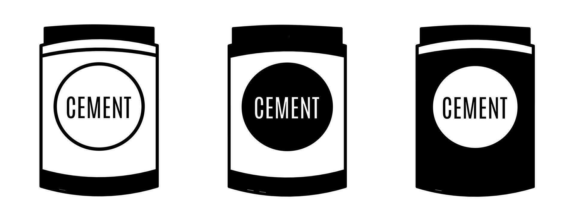 cement illustration. cement ikon vektor uppsättning. design för företag. stock vektor.