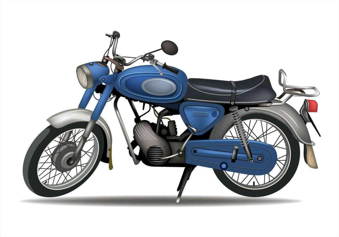 motorcykel 70s vektor illustration för bakgrund design.