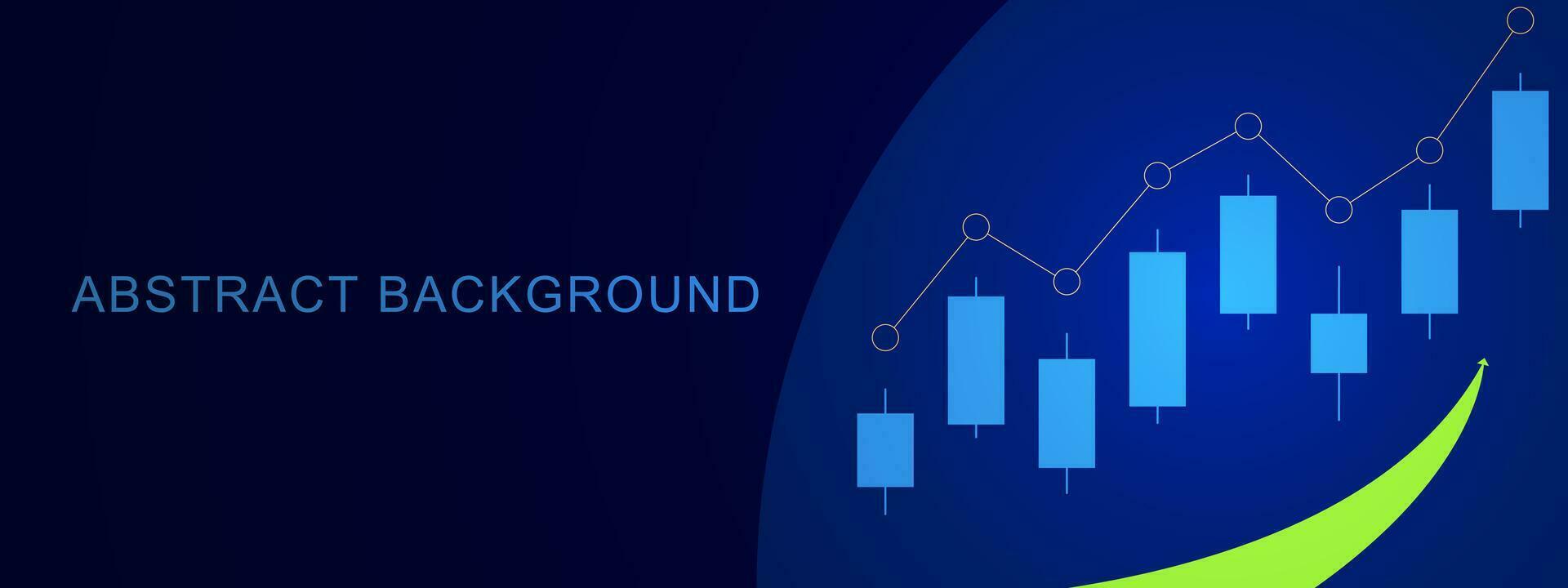 Lager Markt, wirtschaftlich Graph mit Diagramm oder Kerze Stöcke zum Geschäft und Finanzen Banner Hintergrund Design. Vektor Illustration.