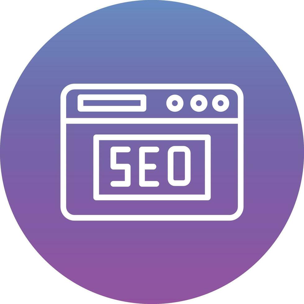 Webseite SEO Vektor Symbol