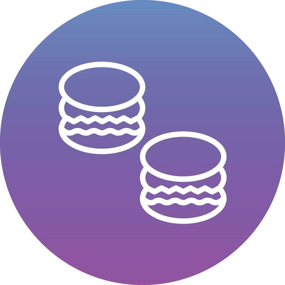 Macaron-Vektorsymbol vektor