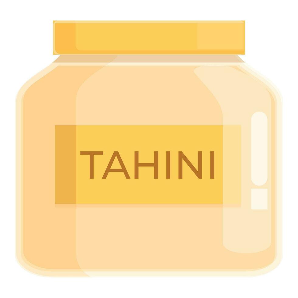 Tahini Sahne Symbol Karikatur Vektor. Kochen asiatisch Einfügen vektor