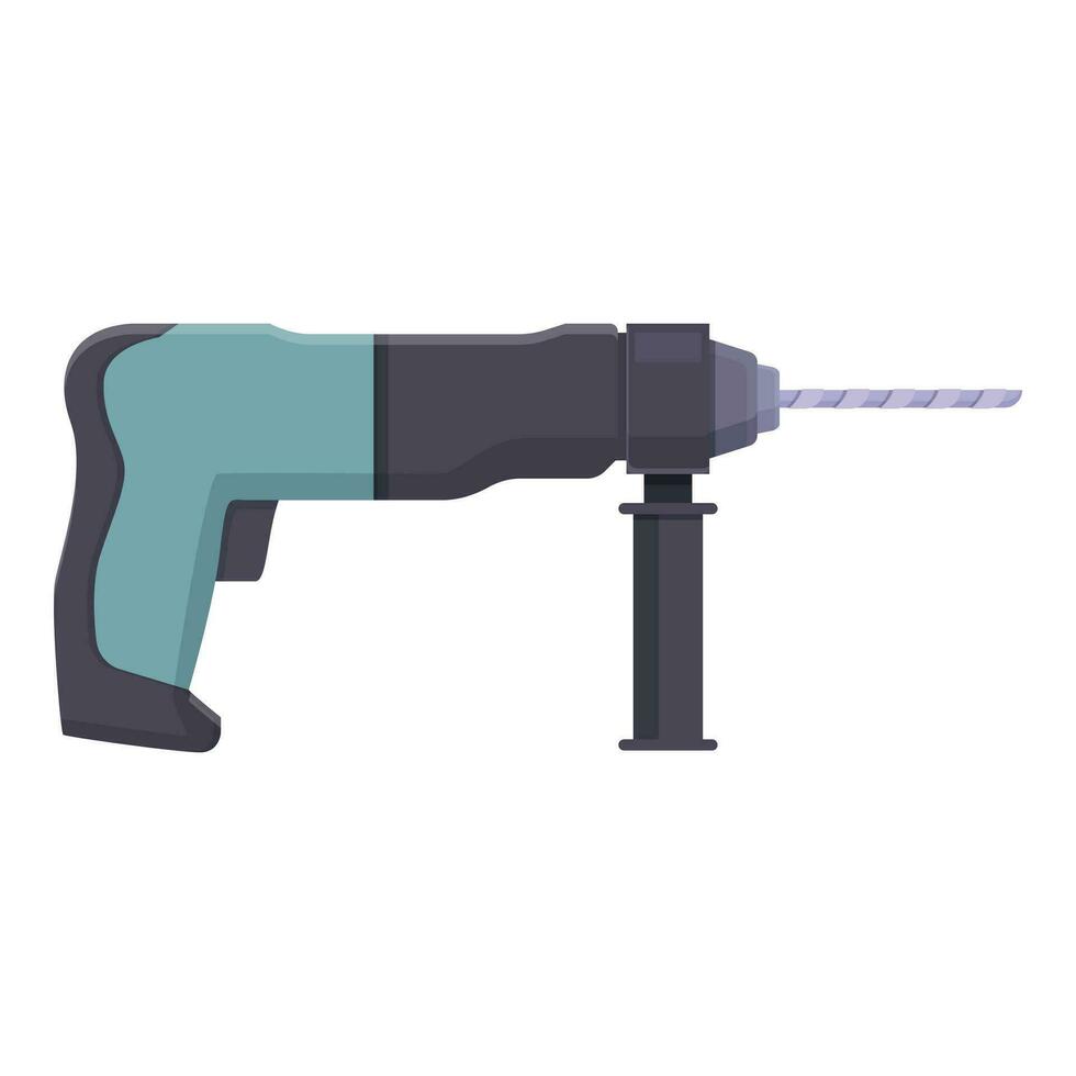 Hem elektrisk hammare ikon tecknad serie vektor. hand arbete verktyg vektor