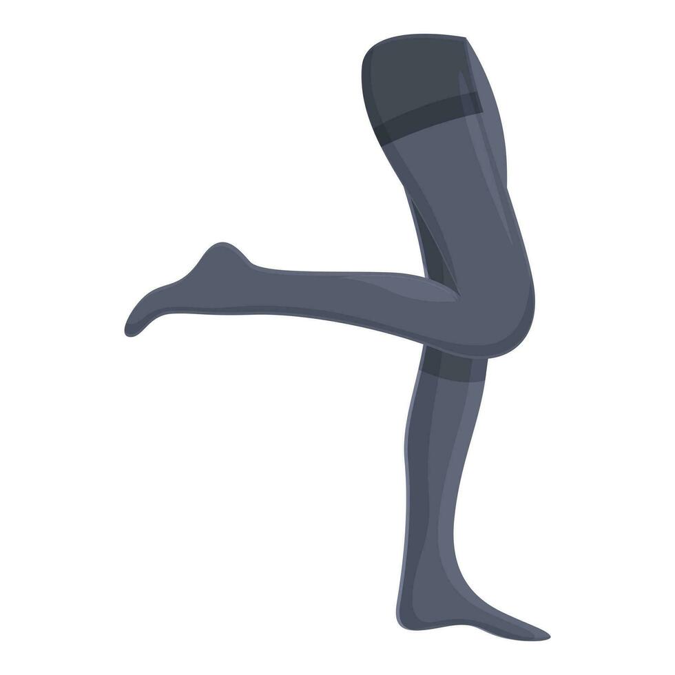 Dessous elegant Strumpf Symbol Karikatur Vektor. Kompression Beine vektor