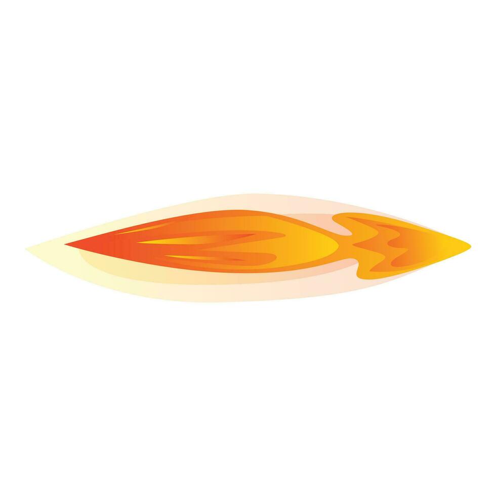 Feuer Welle Schuss Symbol Karikatur Vektor. Laser- Strahl vektor
