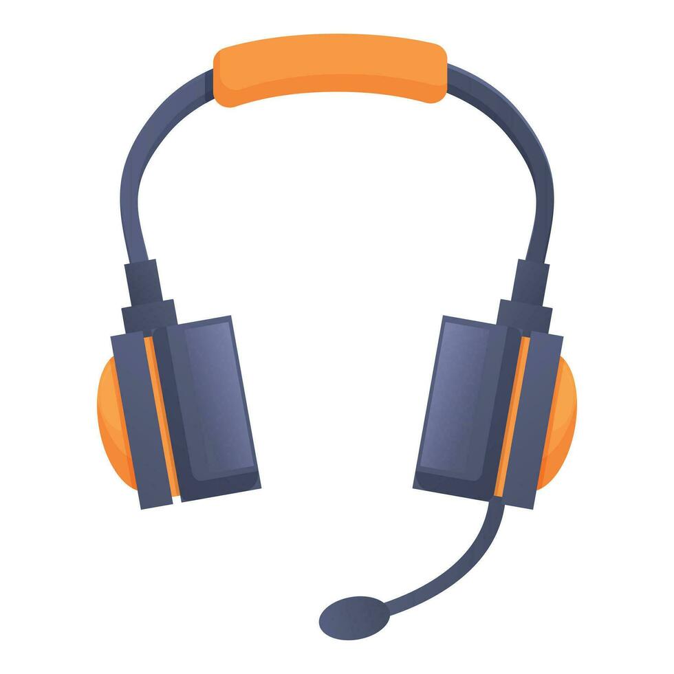 Spieler Headset Symbol Karikatur Vektor. Sport Steuerung vektor