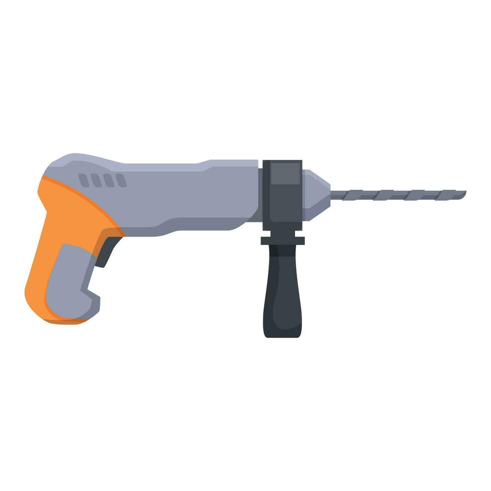 elektrisk hammare hårdvara ikon tecknad serie vektor. kraft maskin vektor