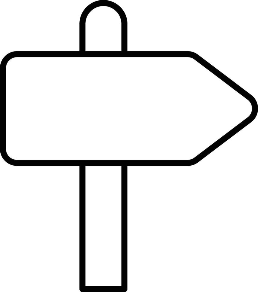 Richtung Tafel Gliederung Vektor Illustration Symbol