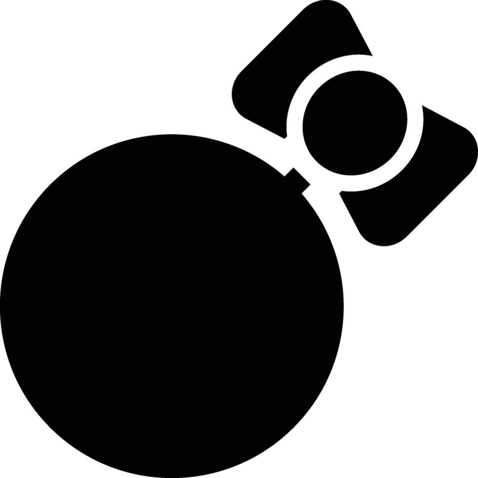 gerundet gefüllt Ball Symbol. vektor