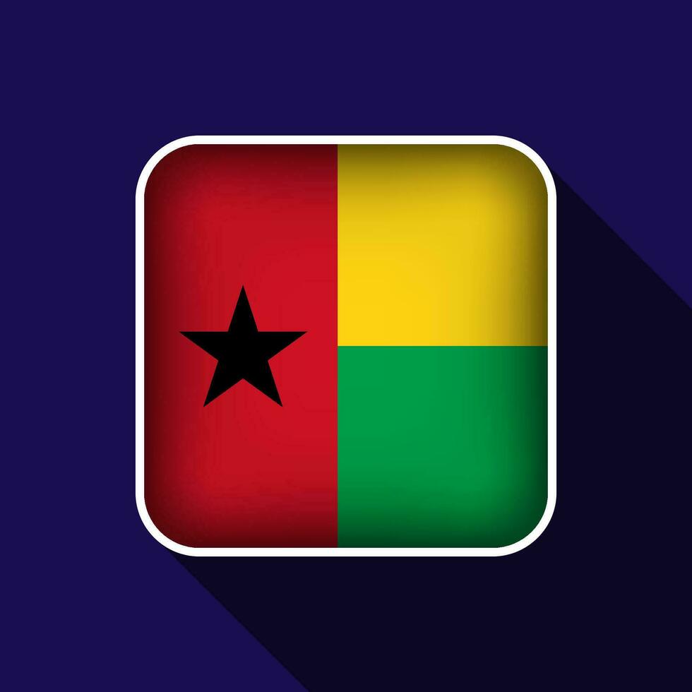 platt guinea bissau flagga bakgrund vektor illustration