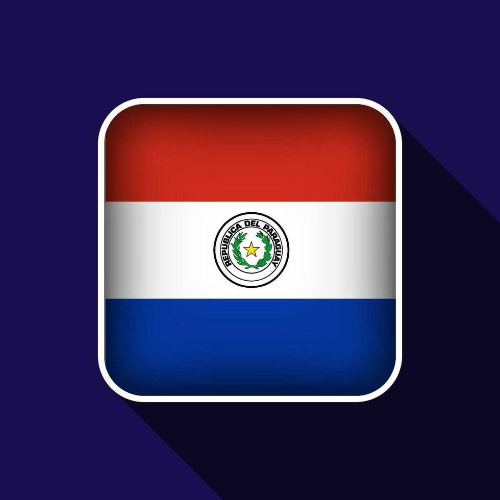 platt paraguay flagga bakgrund vektor illustration