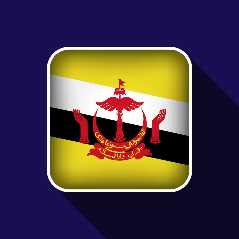 eben brunei Flagge Hintergrund Vektor Illustration