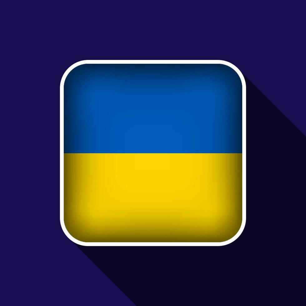 eben Ukraine Flagge Hintergrund Vektor Illustration