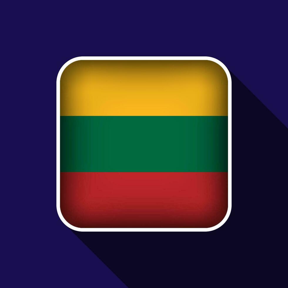 platt litauen flagga bakgrund vektor illustration