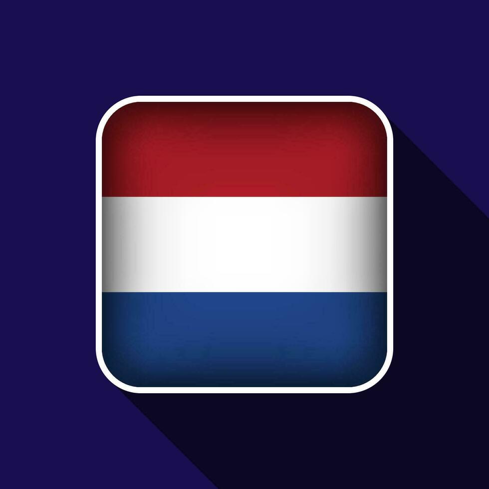 eben Niederlande Flagge Hintergrund Vektor Illustration