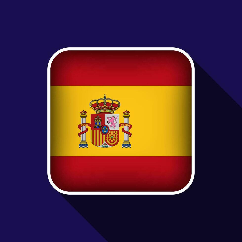 eben Spanien Flagge Hintergrund Vektor Illustration