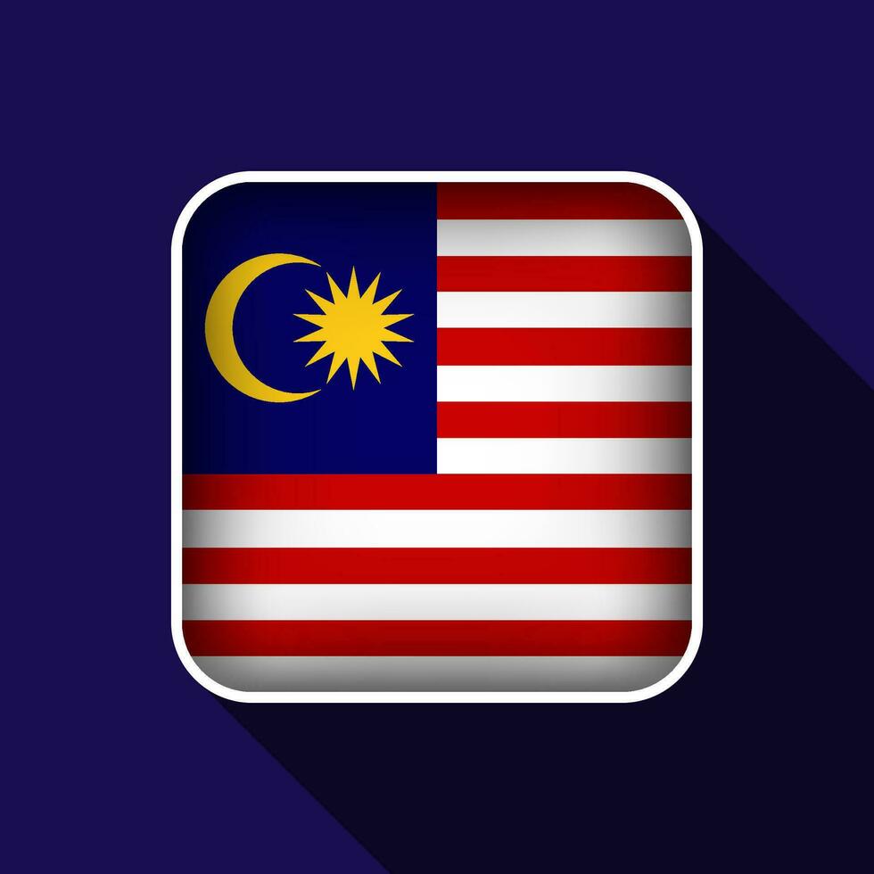 platt malaysia flagga bakgrund vektor illustration