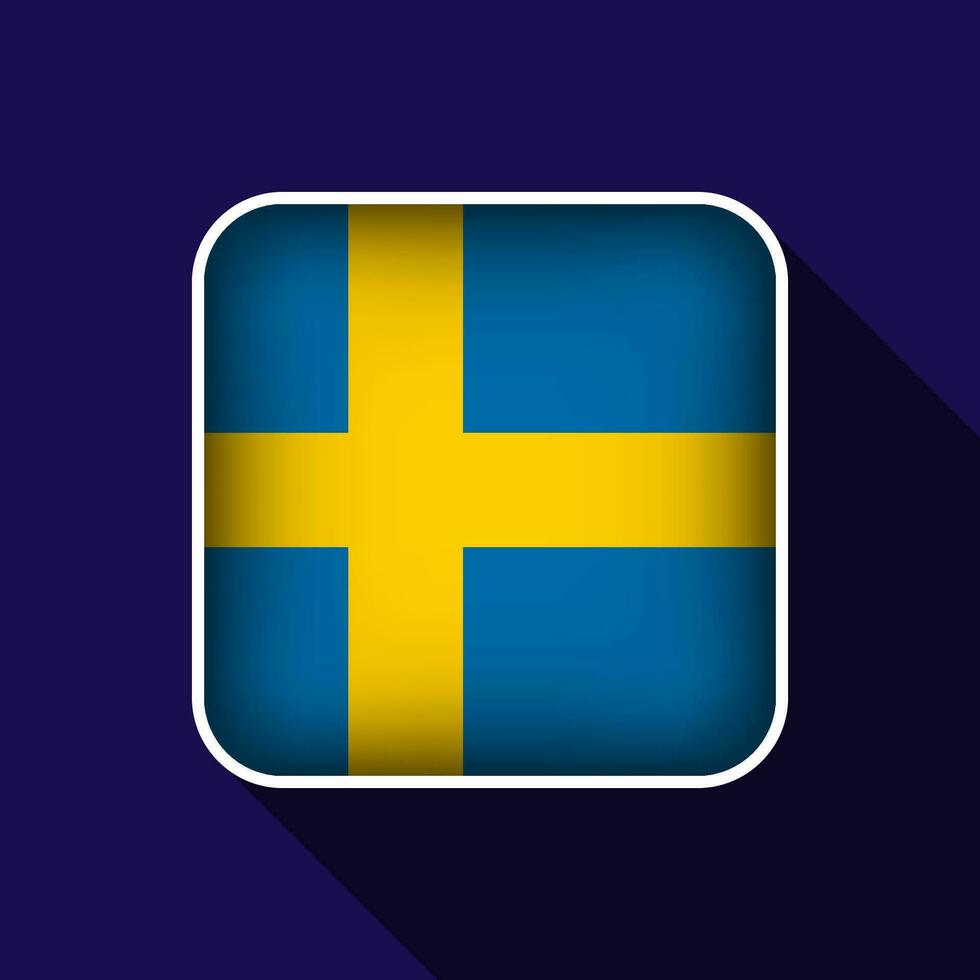 platt Sverige flagga bakgrund vektor illustration