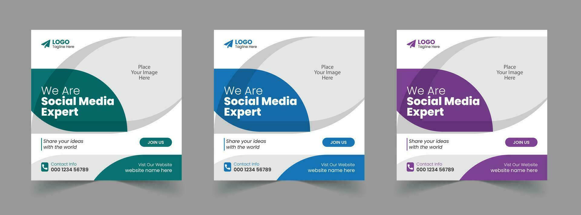 kostenlos Vektor korporativ Geschäft Beförderung Digital Agentur Sozial Medien Post Vorlage Netz Banner Design