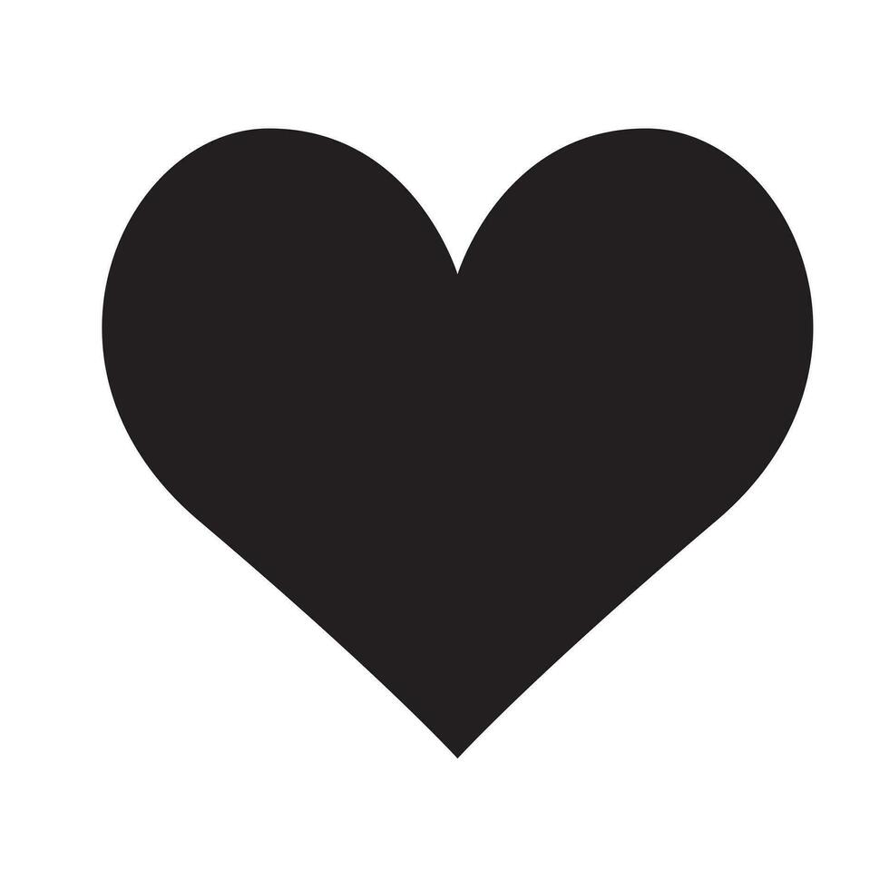 Herz Symbol Vektor. Valentinstag Tag Zeichen, isoliert auf Weiß Hintergrund. vektor