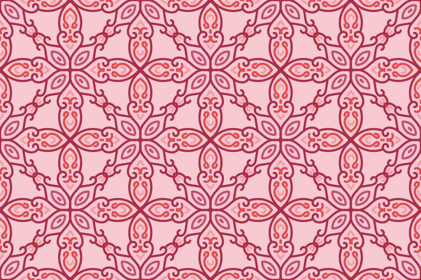 orientalisch nahtlos Muster mit Rosa Farbe. geeignet zum Fliese, Textil, Hintergrund, Mauer Dekor und andere vektor