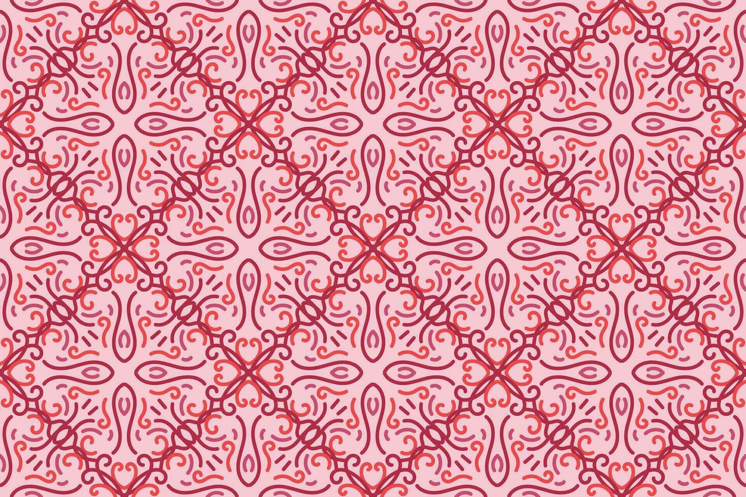 orientalisk sömlös mönster med rosa Färg. lämplig för bricka, textil, bakgrund, vägg dekor och Övrig vektor