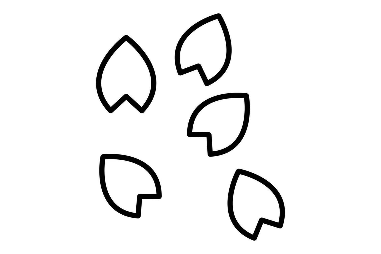 Blütenblatt Symbol. Symbol verbunden zu natürlich und Blumen- Elemente. Linie Symbol Stil. Element Illustration vektor