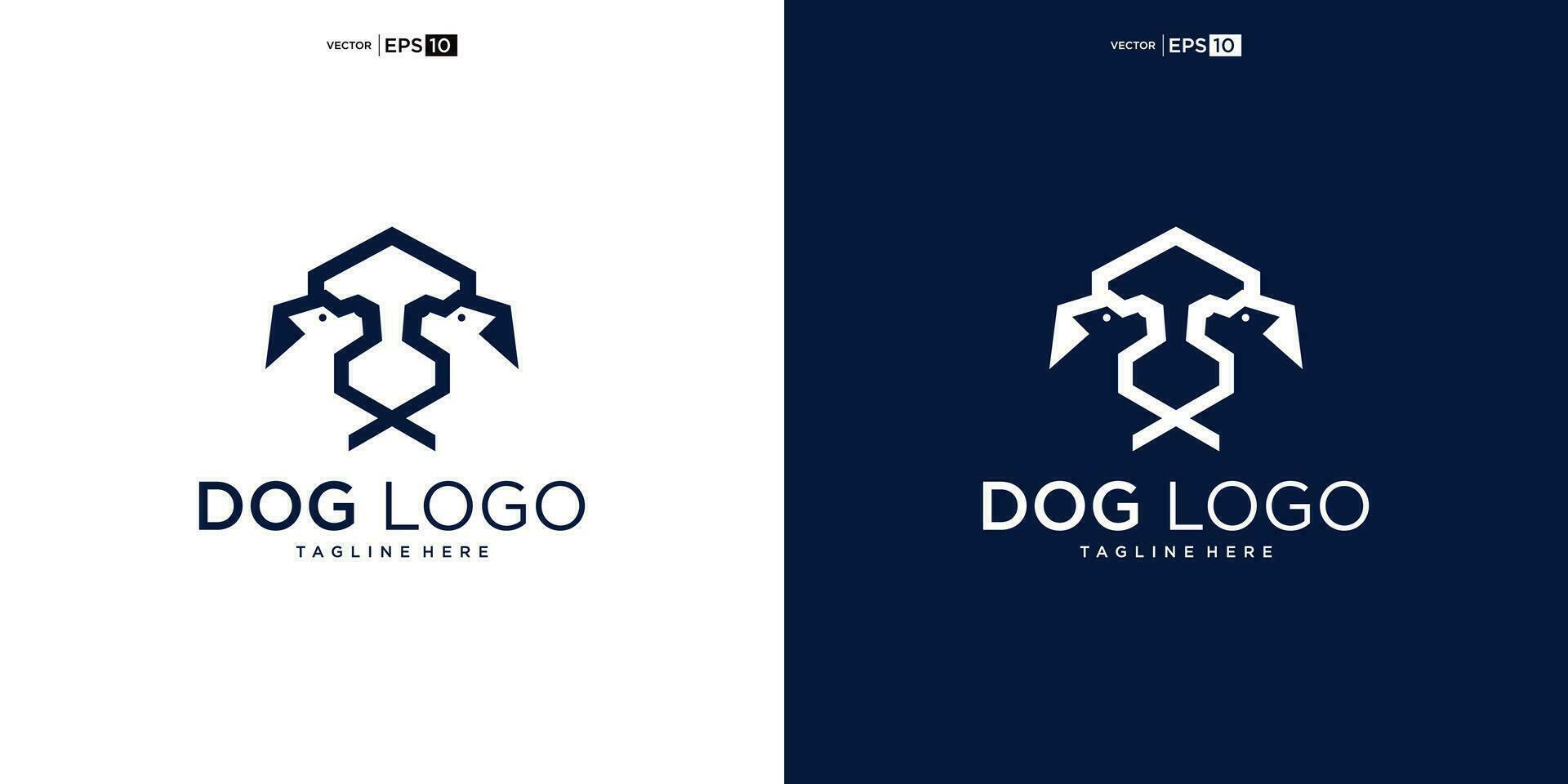 hus hund logotyp design inspiration vektor