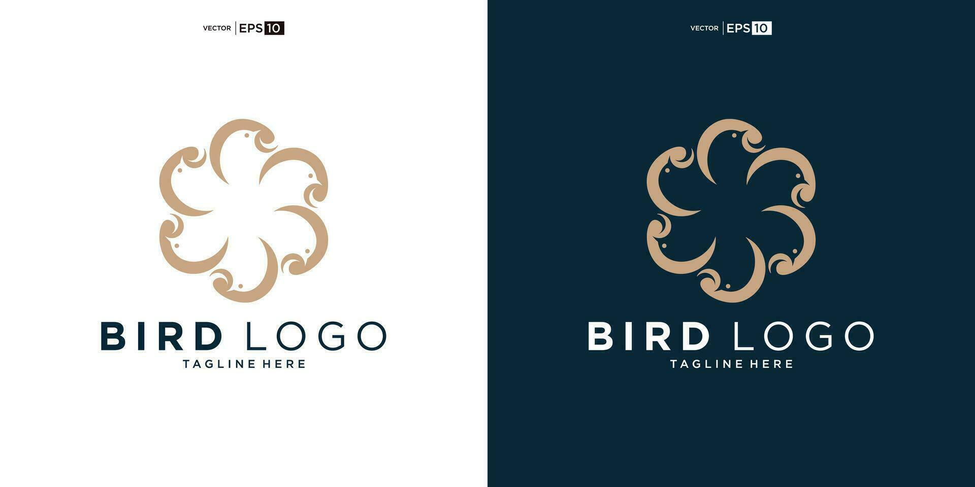 fliegend Flügel Vogel Logo abstrakt Design Inspiration vektor