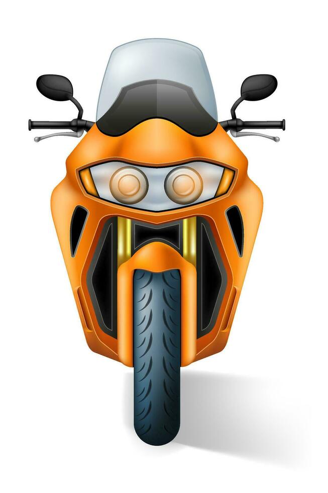 Motorrad modern schnell Sport Motorrad Vektor Illustration isoliert auf Weiß Hintergrund