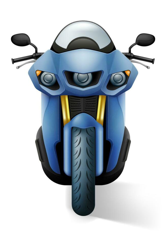 motorcykel modern snabb sporter motorcykel vektor illustration isolerat på vit bakgrund