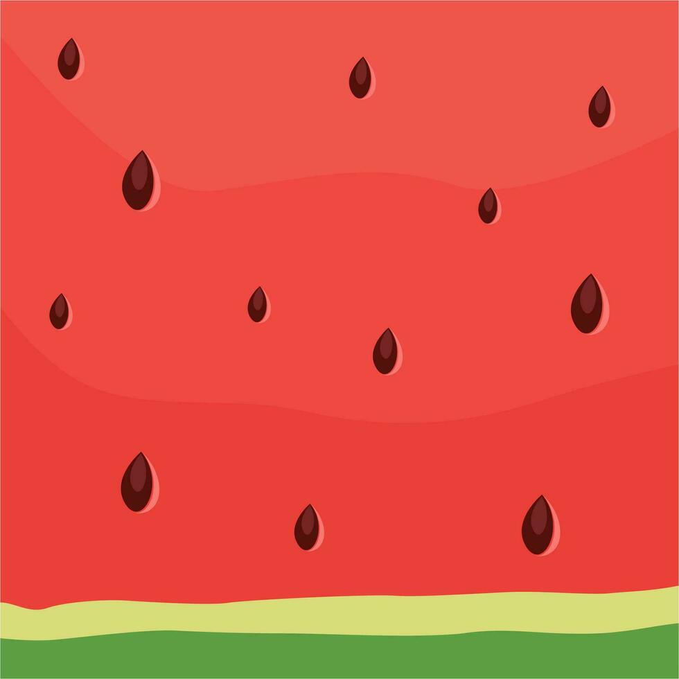 rot Wassermelone Textur Hintergrund. rot Muster Wassermelone mit Samen. gut zum komisch Design. vektor