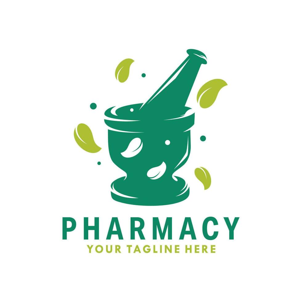 medicinsk och apotek logotyp design premie vektor