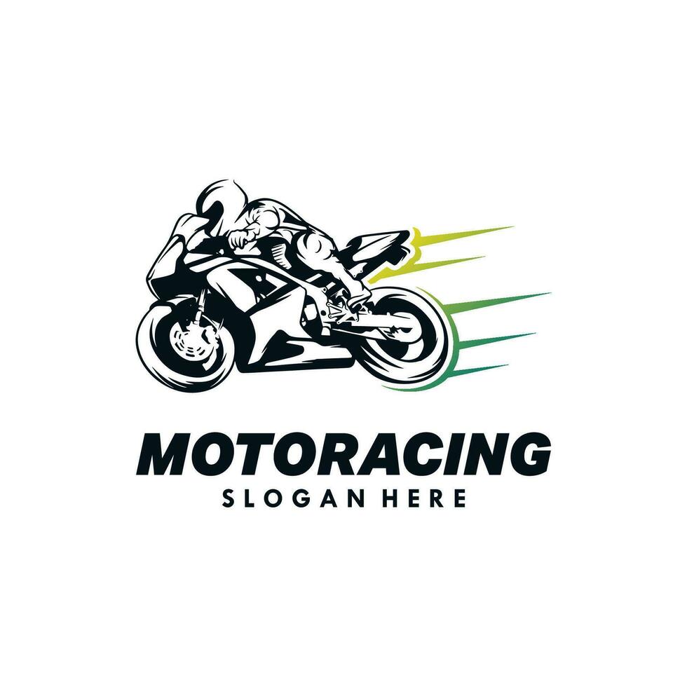 Motor- Rennen Logo Design Vorlage vektor