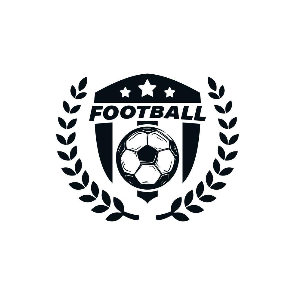 Fußball-Logo-Design-Vektor-Illustration vektor