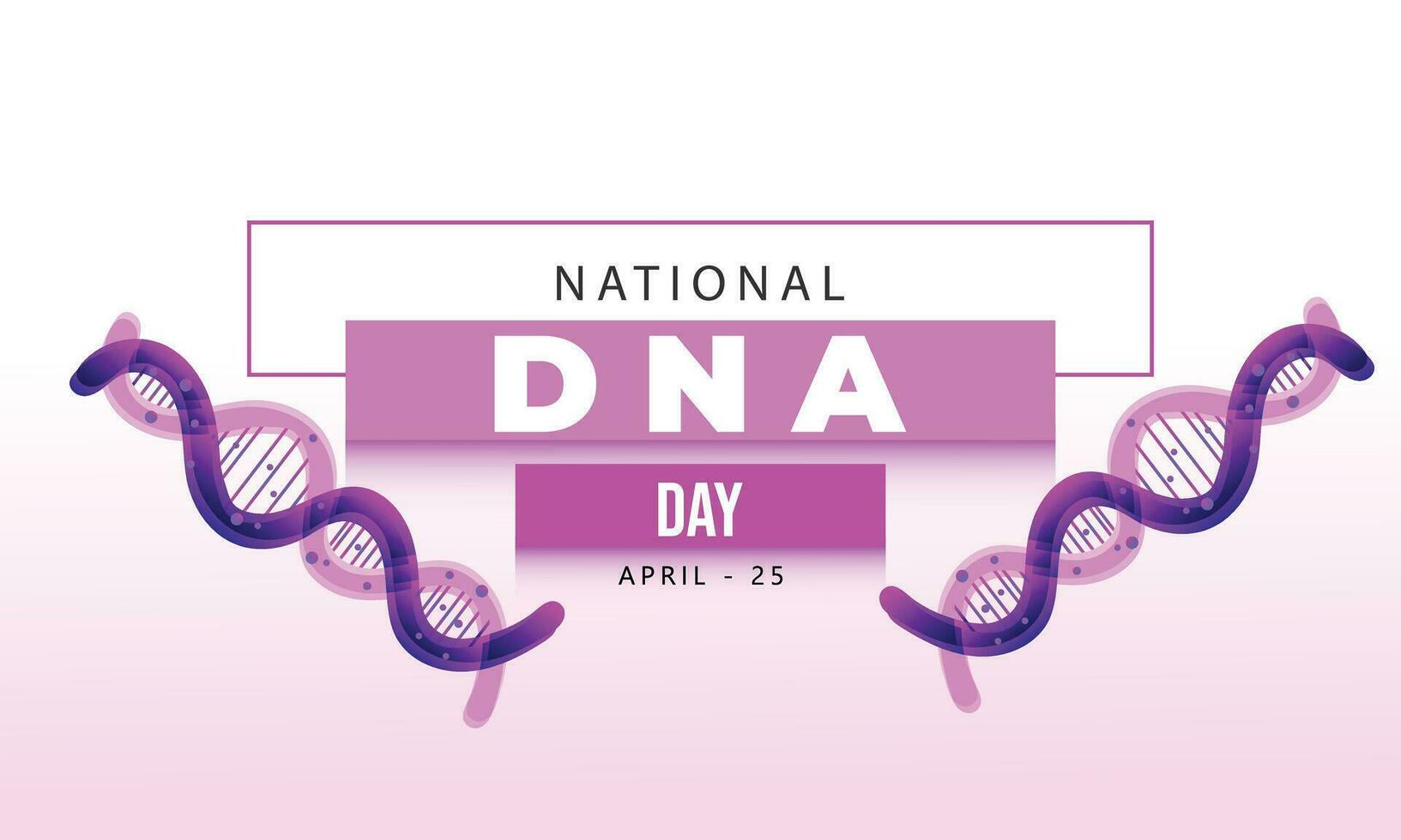 National DNA Tag. Hintergrund, Banner, Karte, Poster, Vorlage. Vektor Illustration.