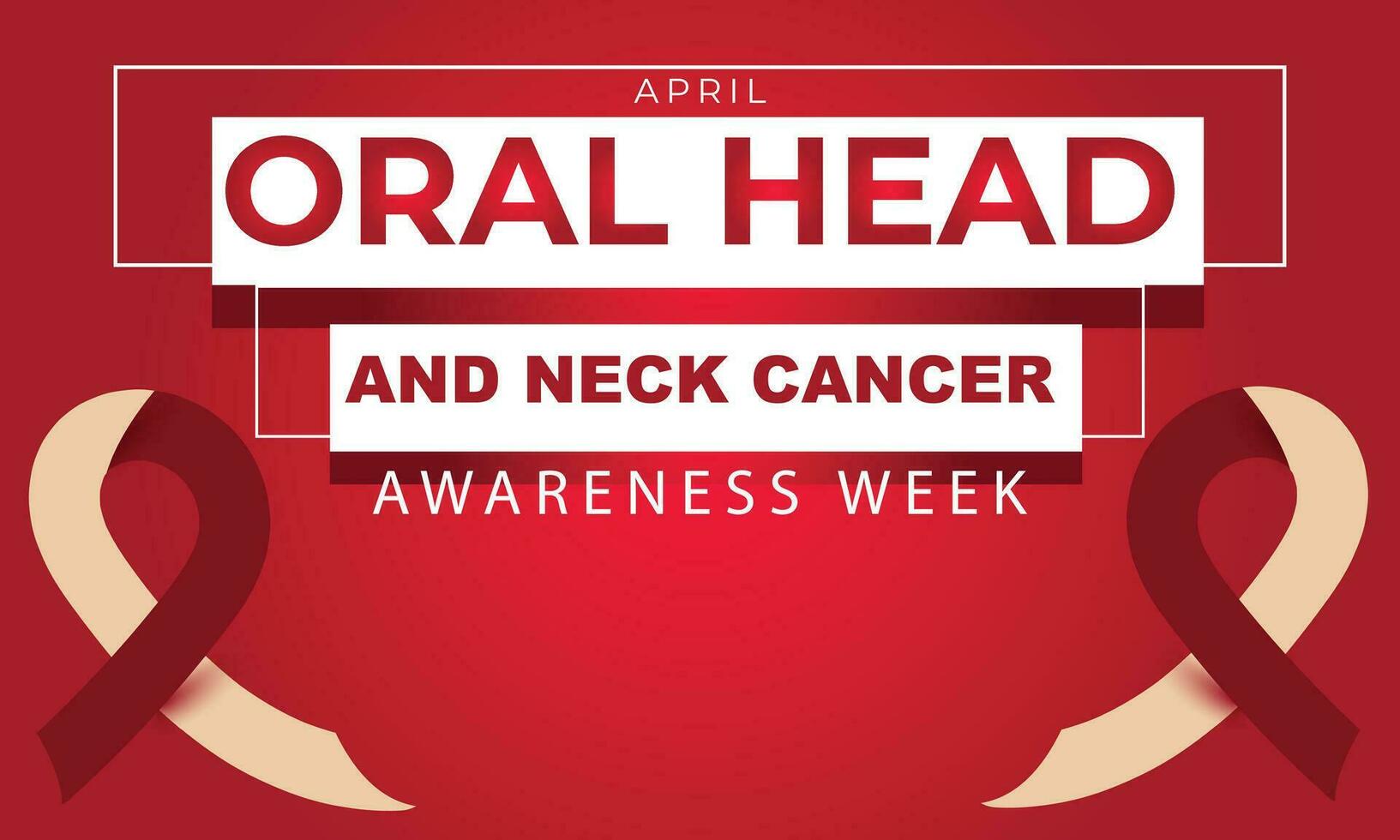 oral huvud och nacke cancer medvetenhet vecka. bakgrund, baner, kort, affisch, mall. vektor illustration.