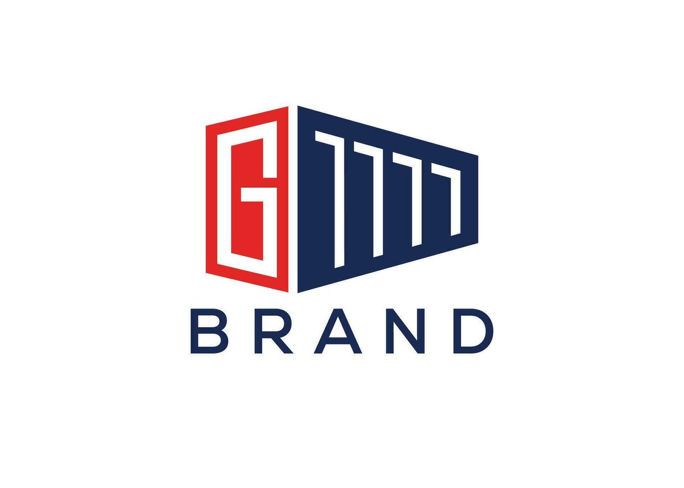 Brief G Container Vektor Monogramm Logo Design Vorlage