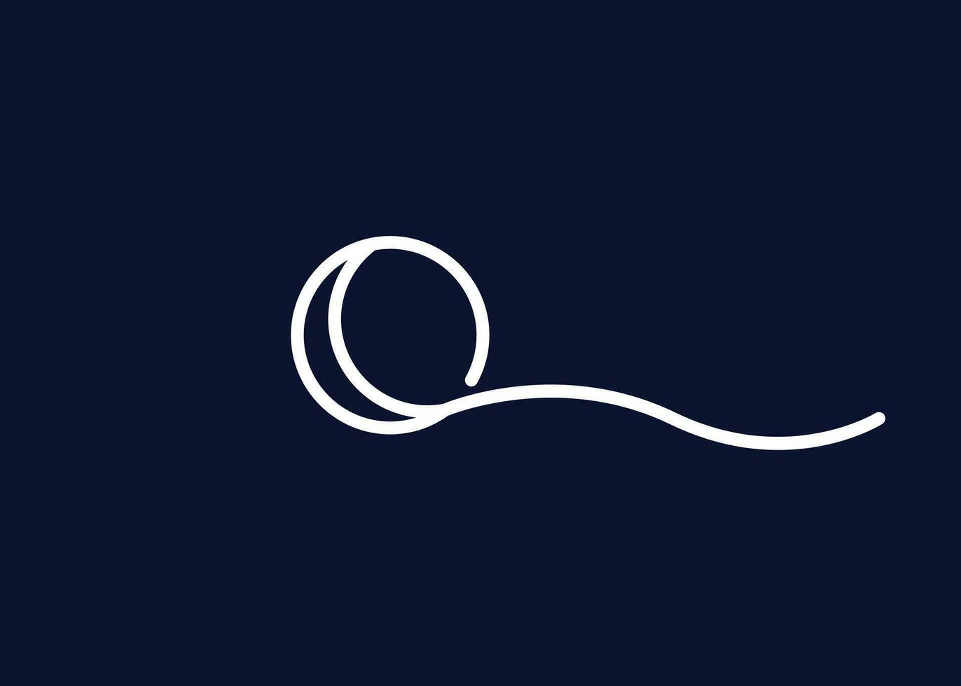 minimalistisch Mond Logo Design Vektor Vorlage