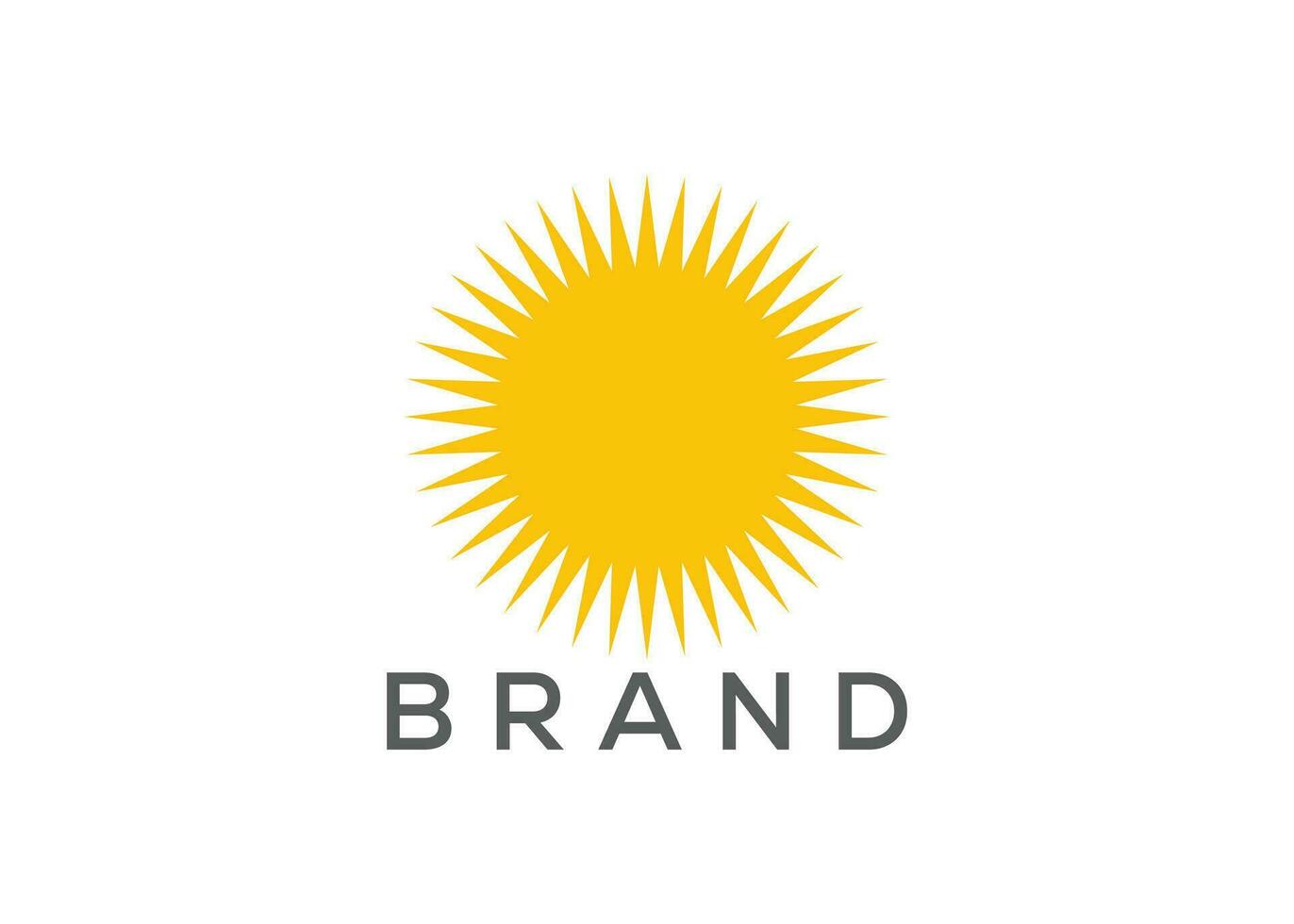 minimalistisch Sonne Logo Design Vektor Vorlage