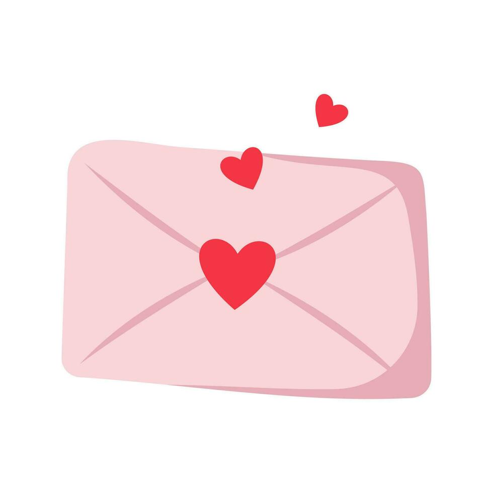 tecknad serie romantisk kärlek valentines dag element och klistermärken. hjärta form, sötsaker, kaka och blommor vektor symbol. valentines dag romantisk objekt. låda med diamant ringa, kuvert med brev.