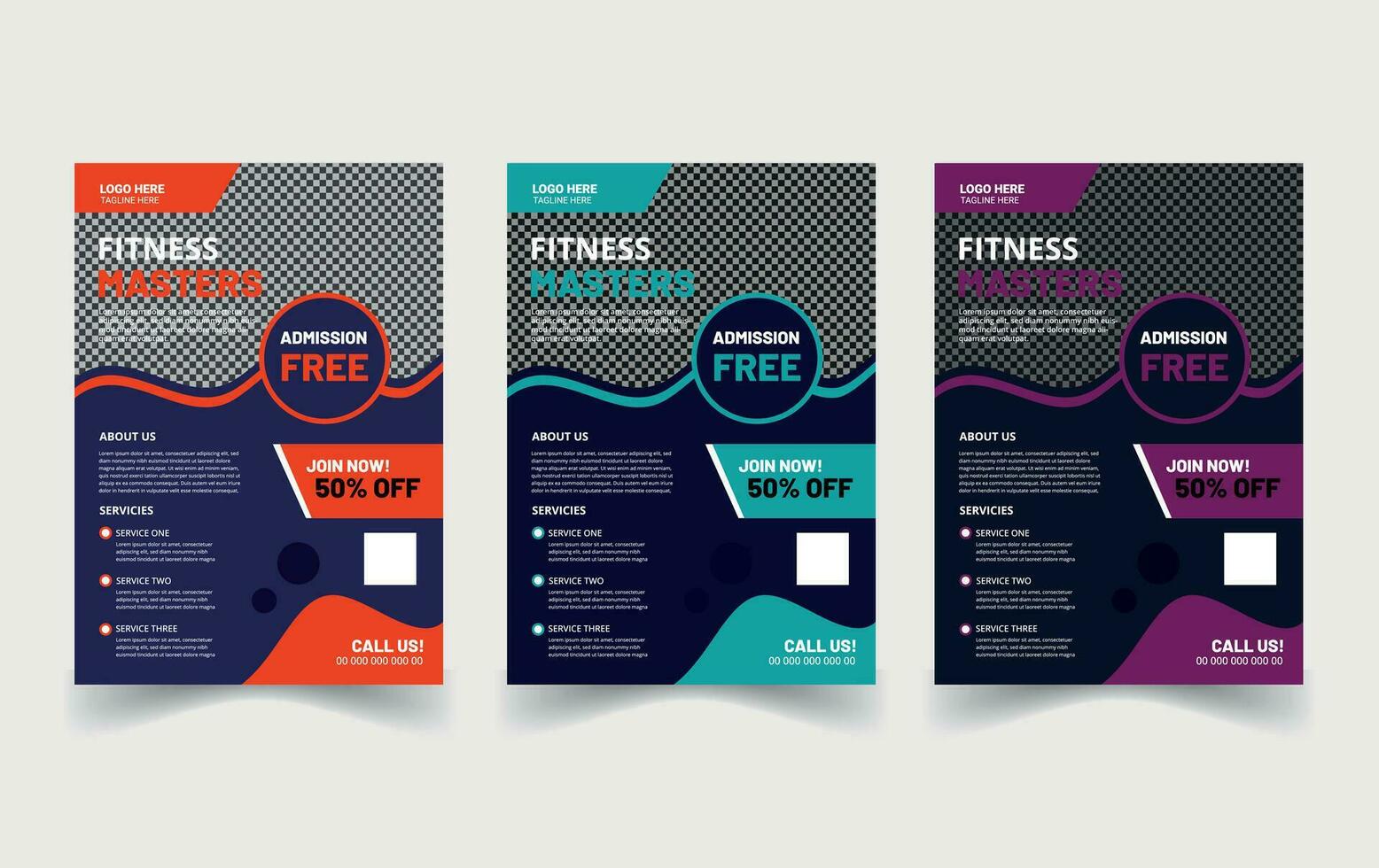 gym flyer design vektor